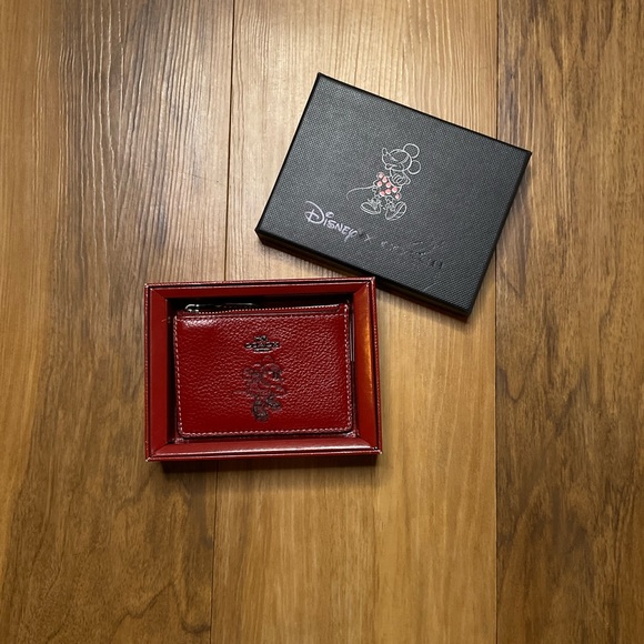 Coach Handbags - Coach X Disney Red Roller Minnie Mouse Cardholder Keyring NIB